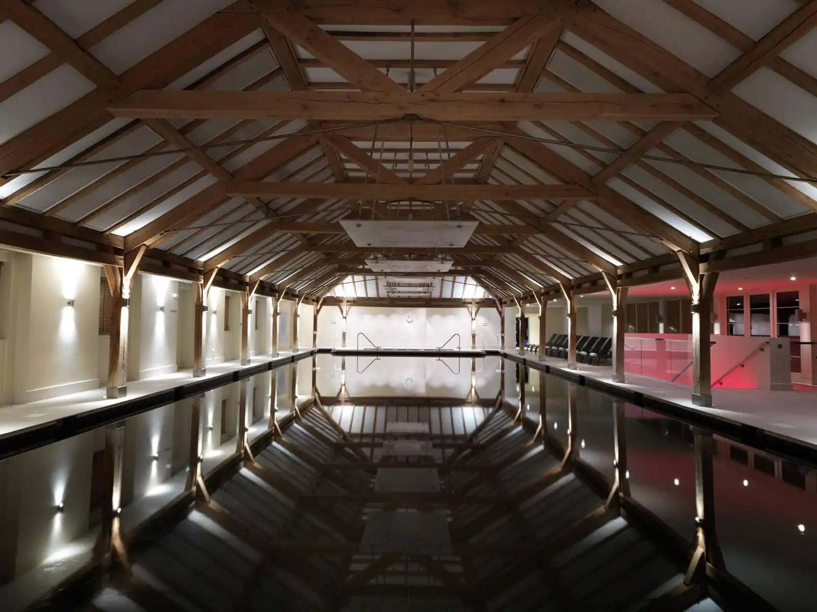 indoor swimming pool at Sequoia Spa location at The Grove Watford, Hertfordshire luxury spa