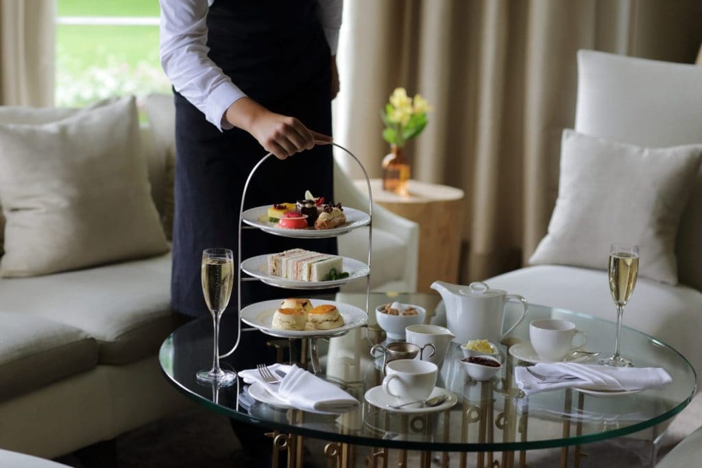 Quintessential Afternoon Tea being served at The Grove