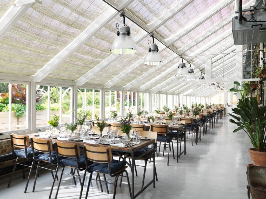 dining and private events in the Potting shed,