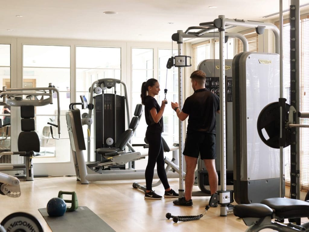 personal training at The Grove gym, hotel with full suite gym and spa facilities.