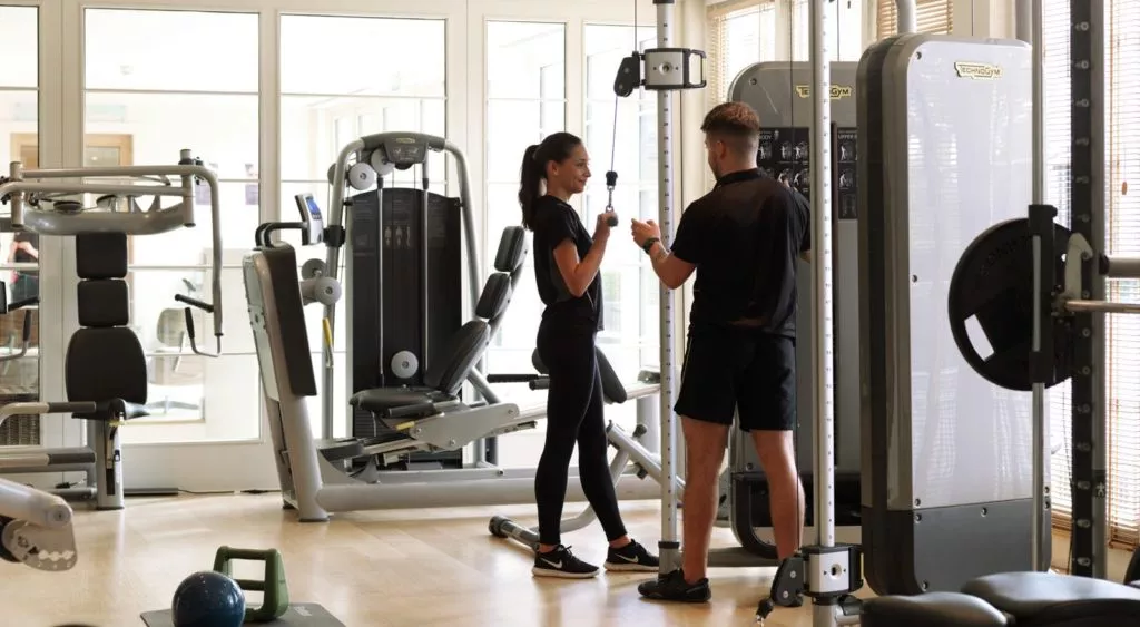 personal training at The Grove gym, hotel with full suite gym and spa facilities.