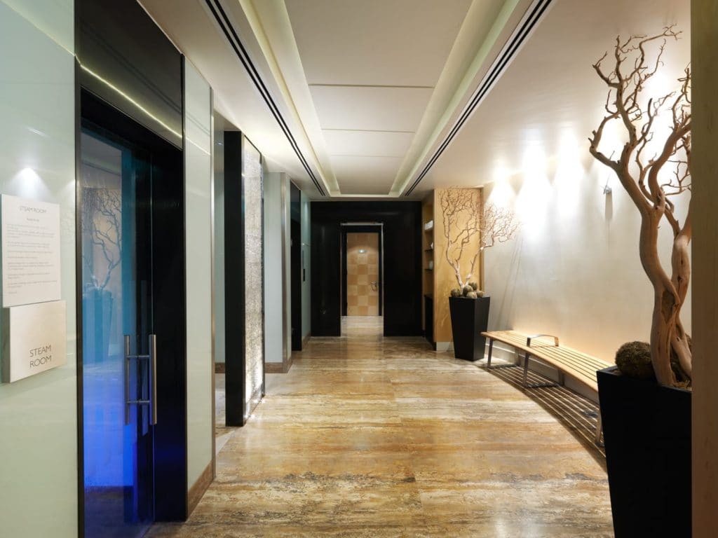 Steam room, sauna and other facilities at the luxurious Sequoia Spa