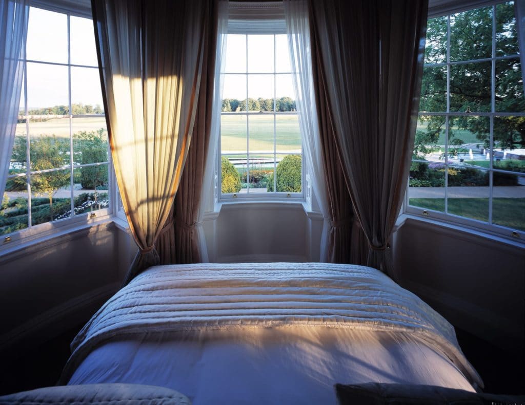 Presidential Suite bedrooms views across the Grove 300 acre estate