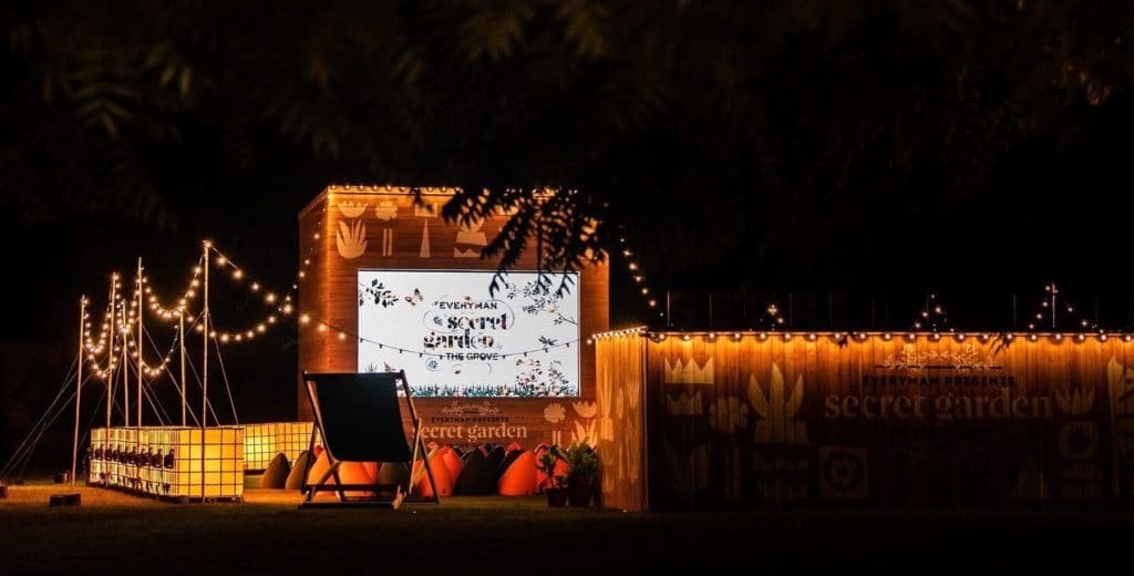 Secret Garden outdoor cinema at The Grove