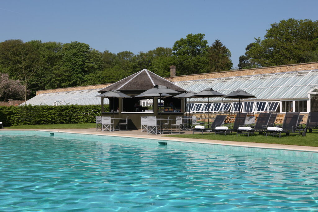 Potting Shed across pool