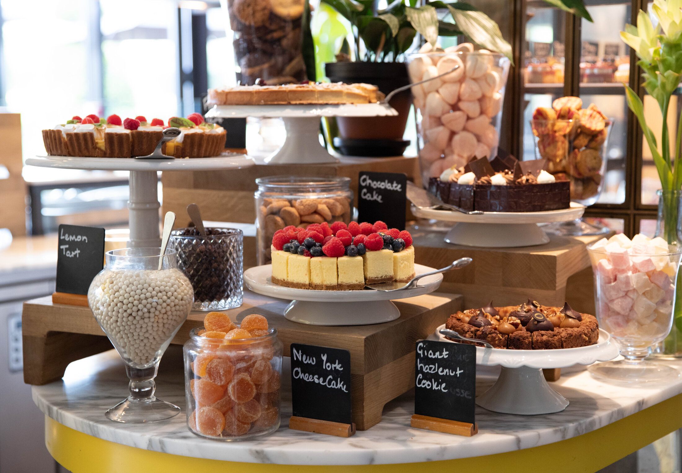 Dessert in the glasshouse at The Grove