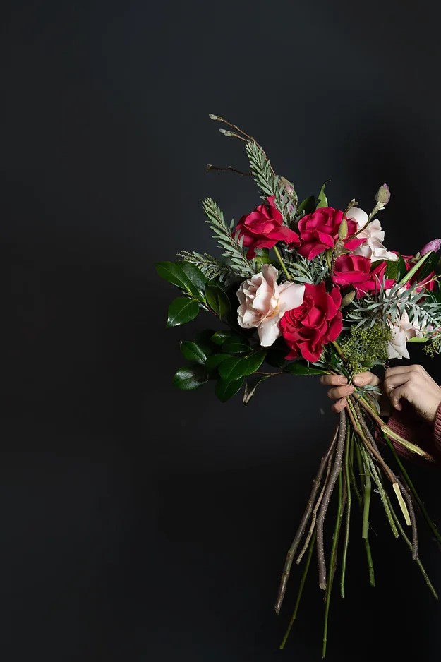 Raw Bloom red bouquet