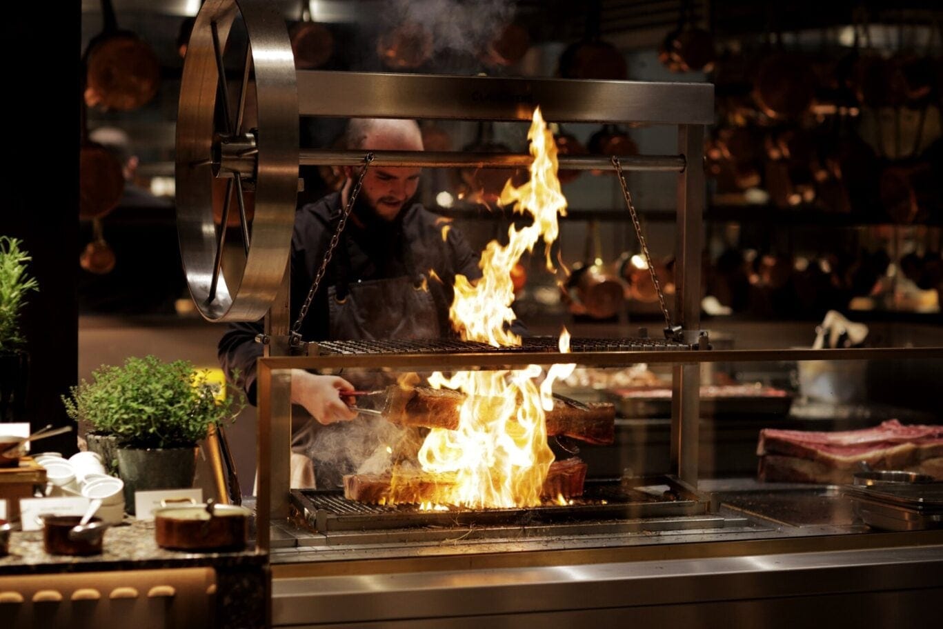 The Glasshouse BBQ station