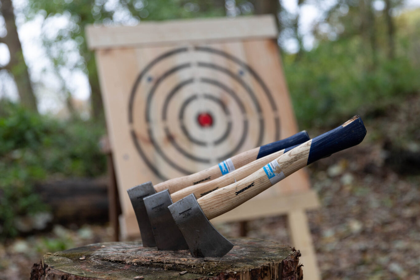 Axe throwing at The Grove
