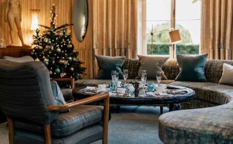 Christmas dining area