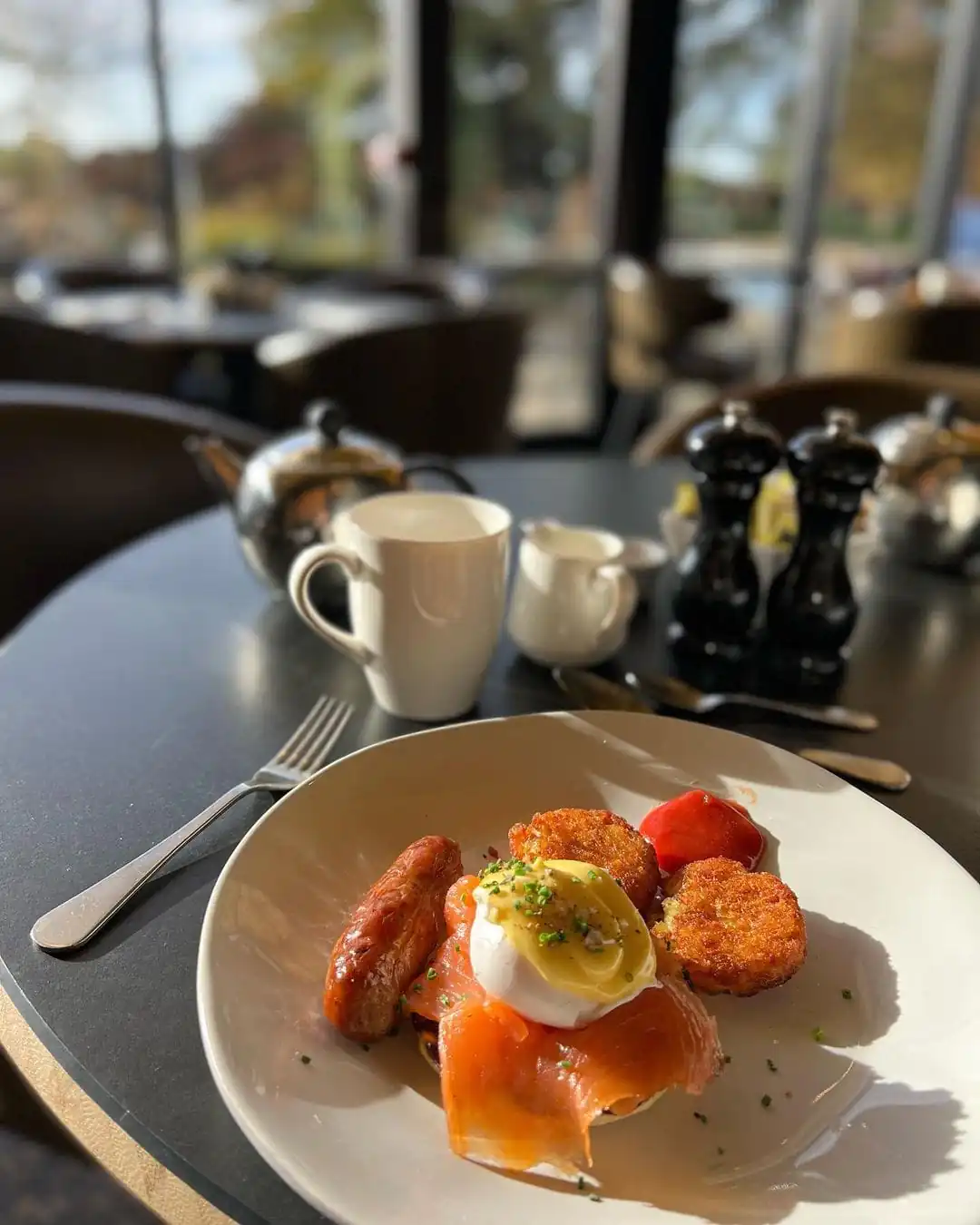 Breakfast in the glasshouse at The Grove