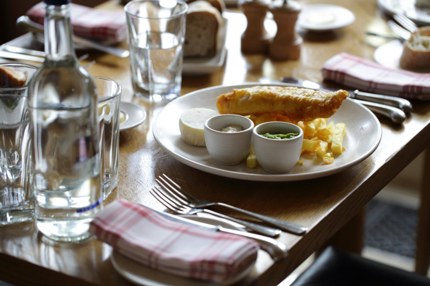 Fish and chips at The Stables