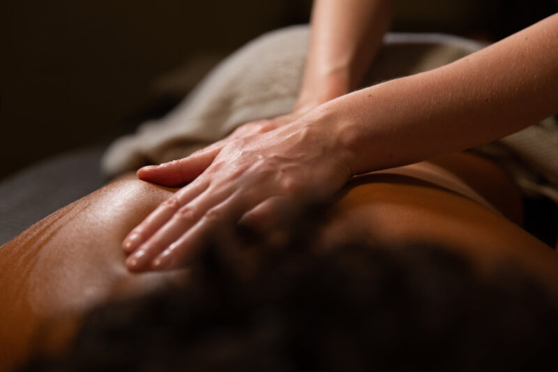 Back massage at Sequoia Spa