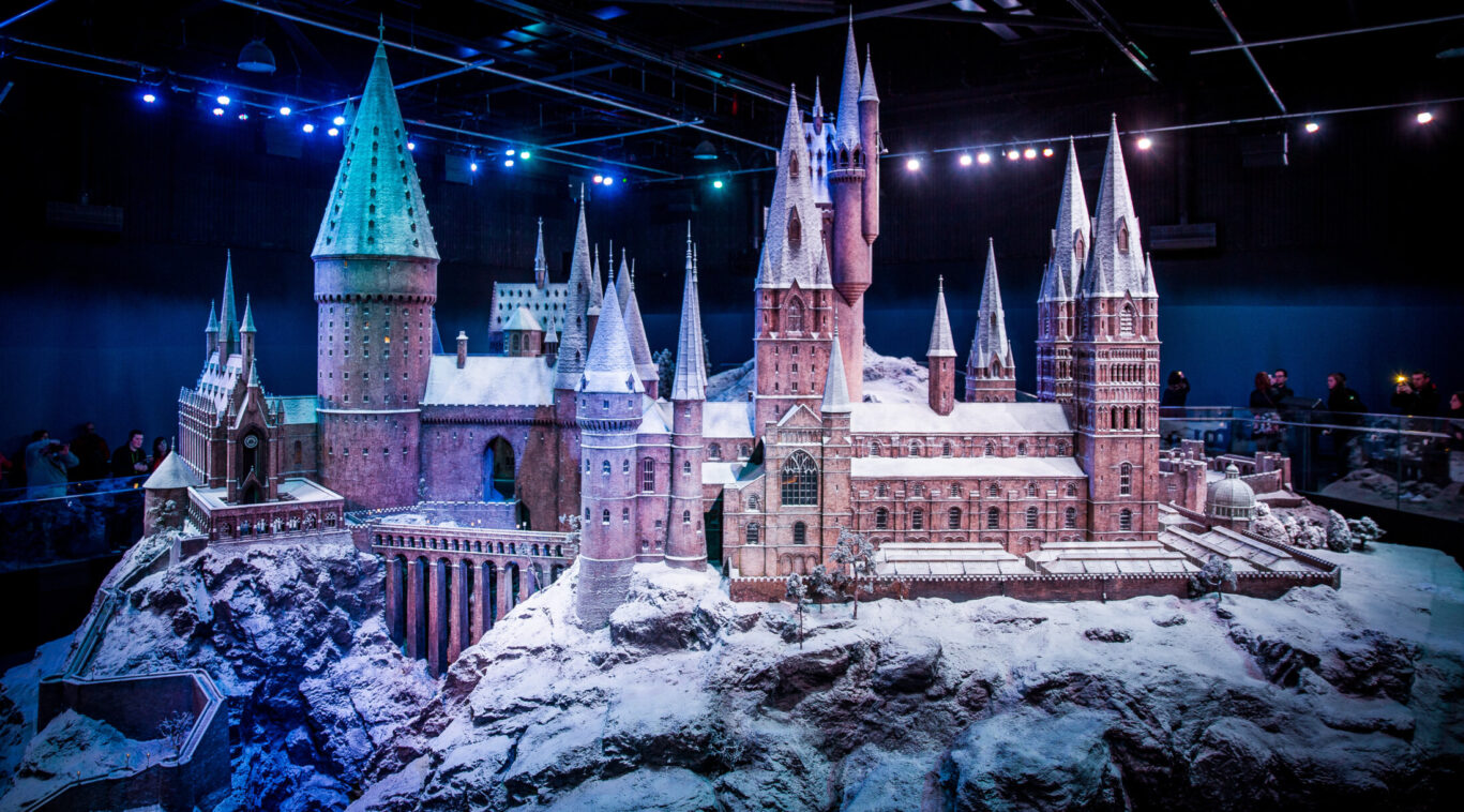 Hogwarts in the snow at Harry Potter Studios