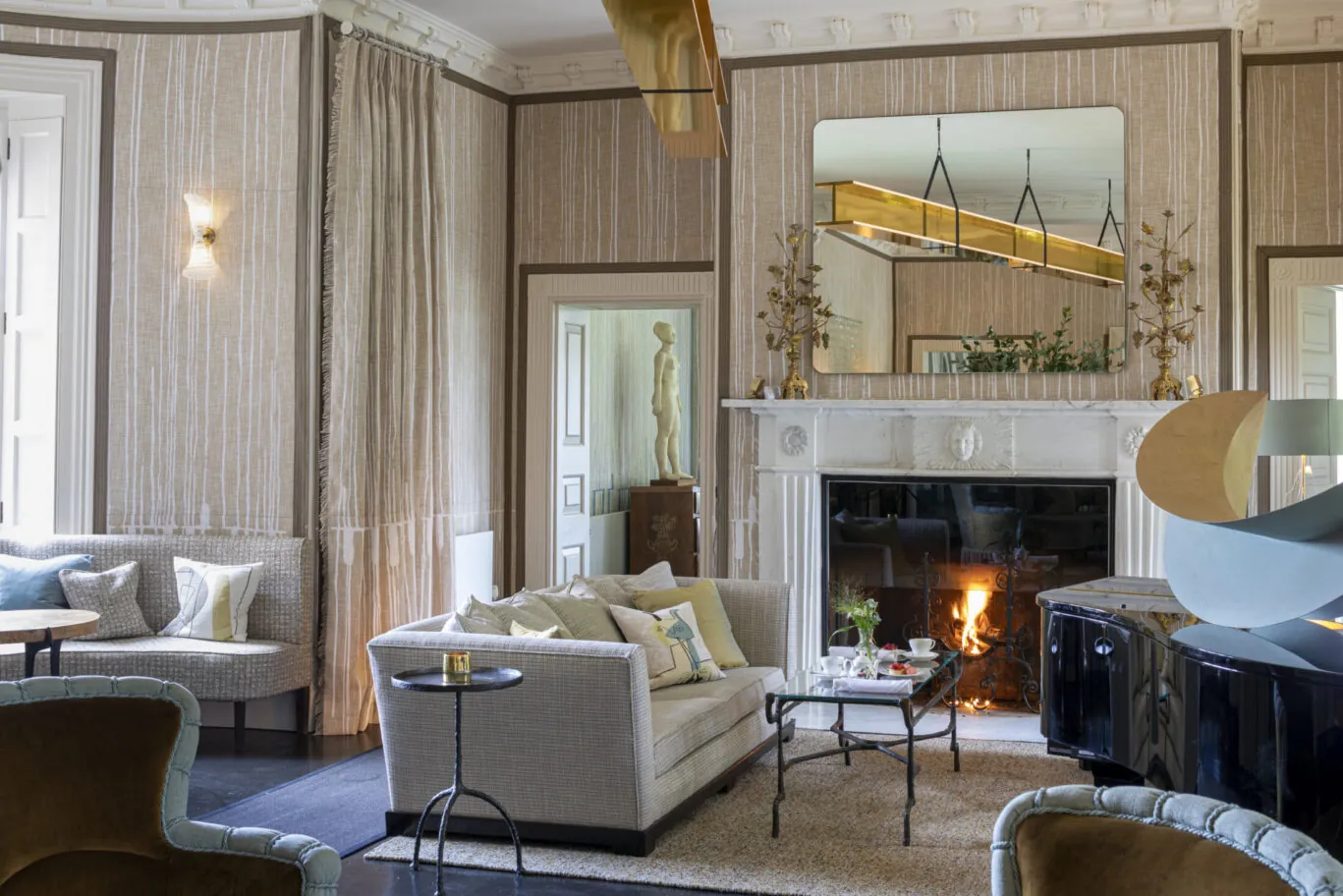 Fireplace in the Lounges