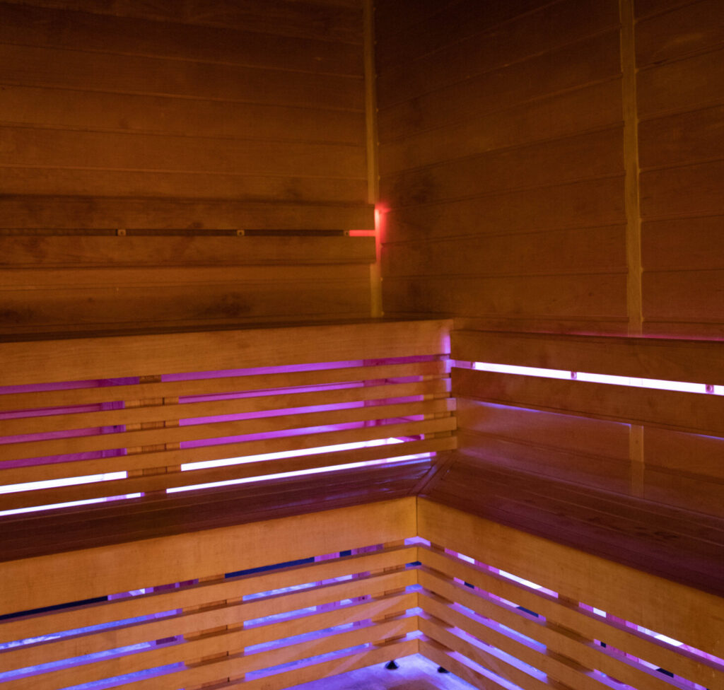 Sauna at the spa