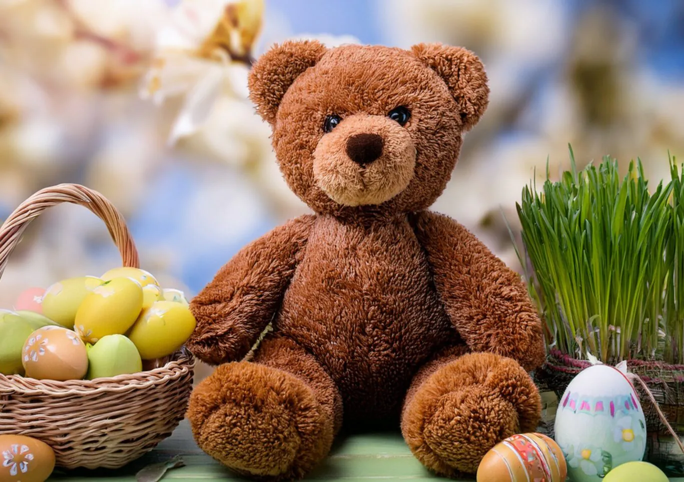 Easter teddy bear