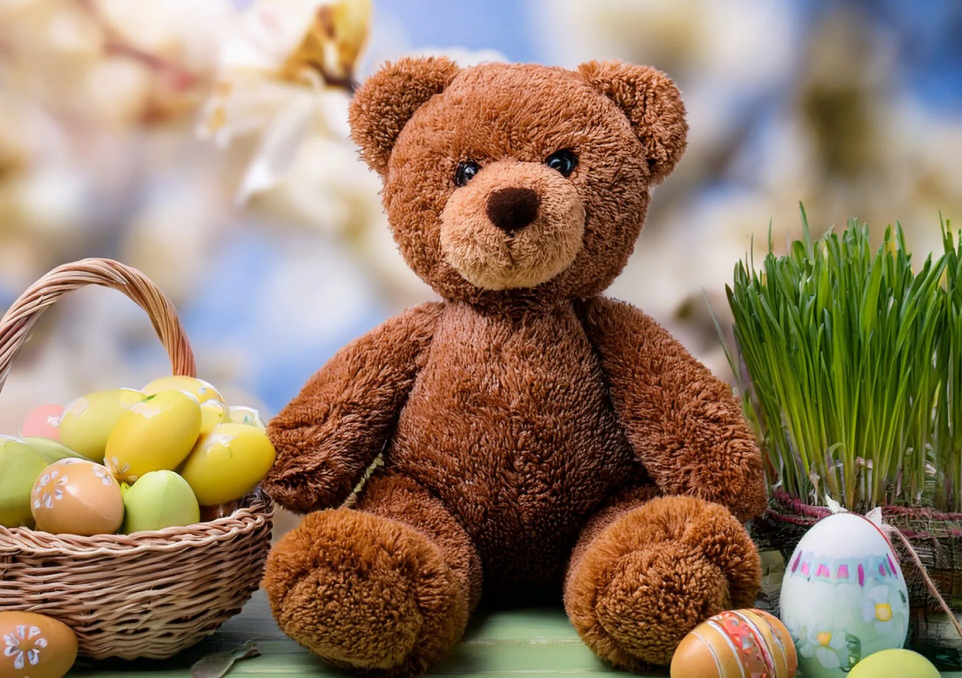Easter teddy bear