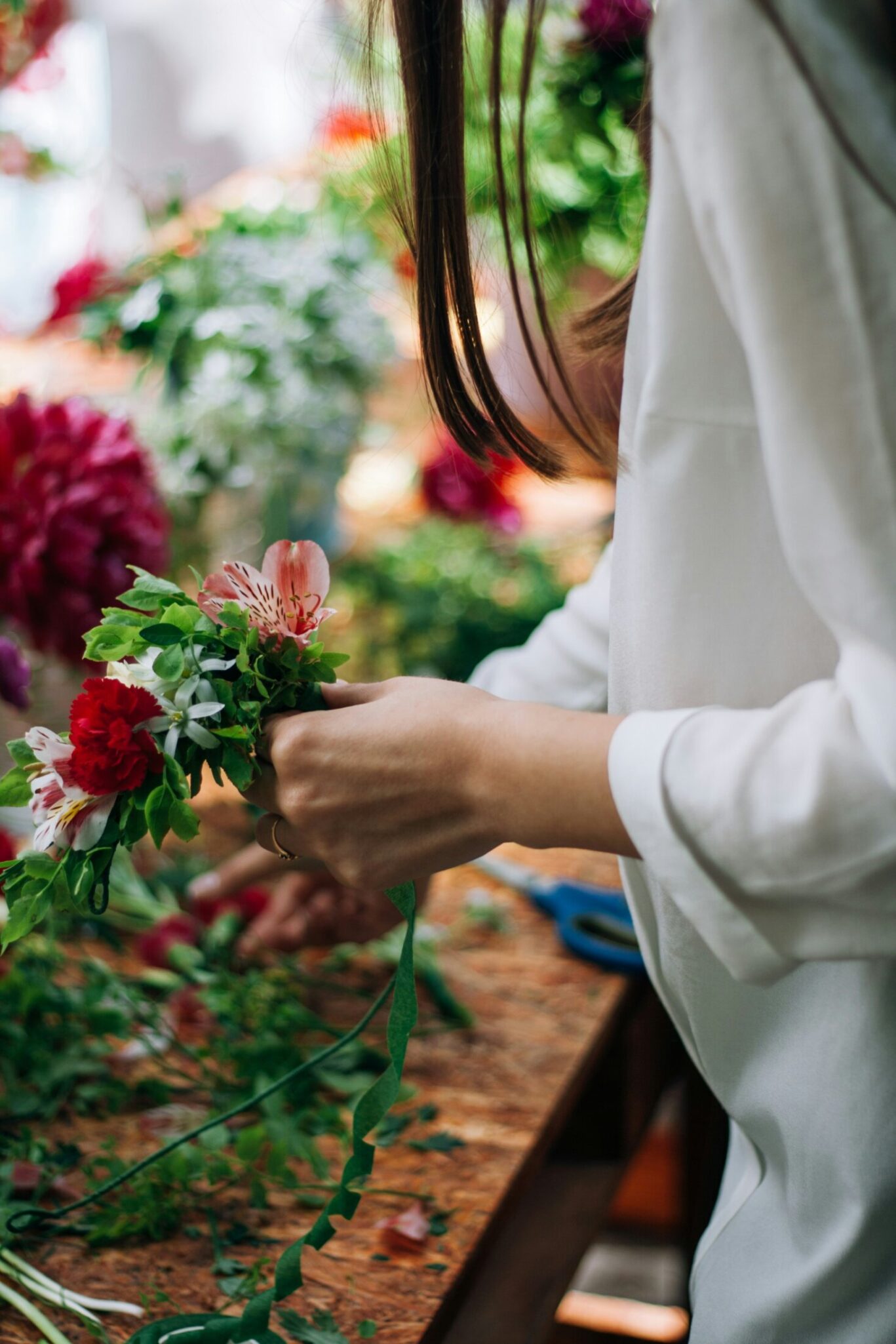 Flower arranging