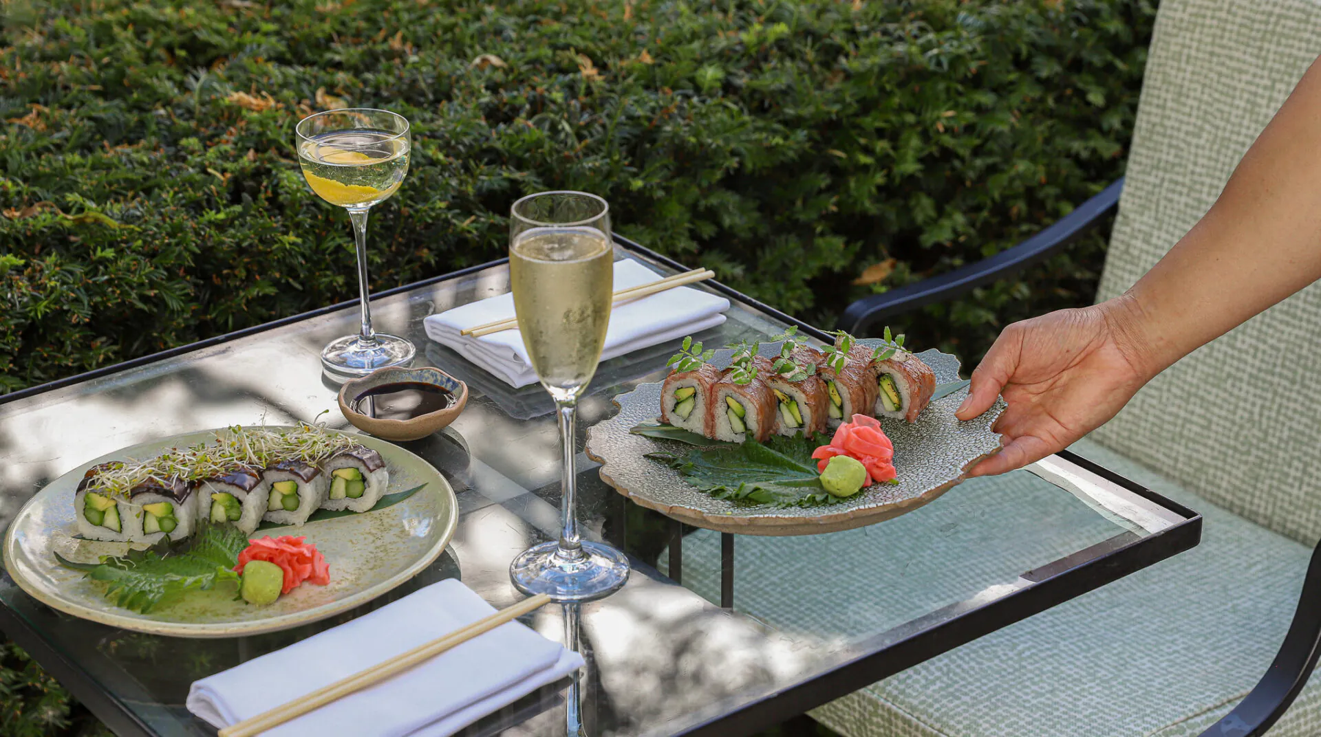 Sushi in the Lounges
