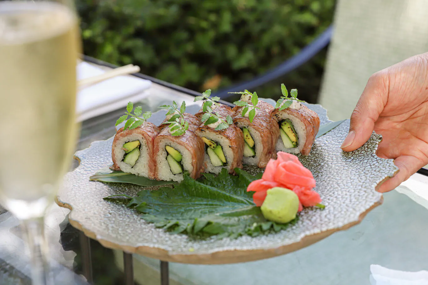 Sushi in the Lounges