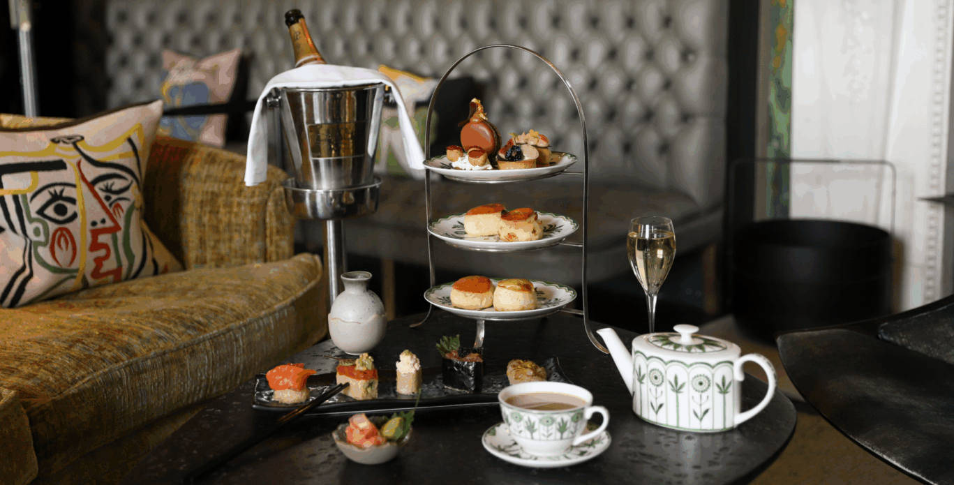 Sushi afternoon tea