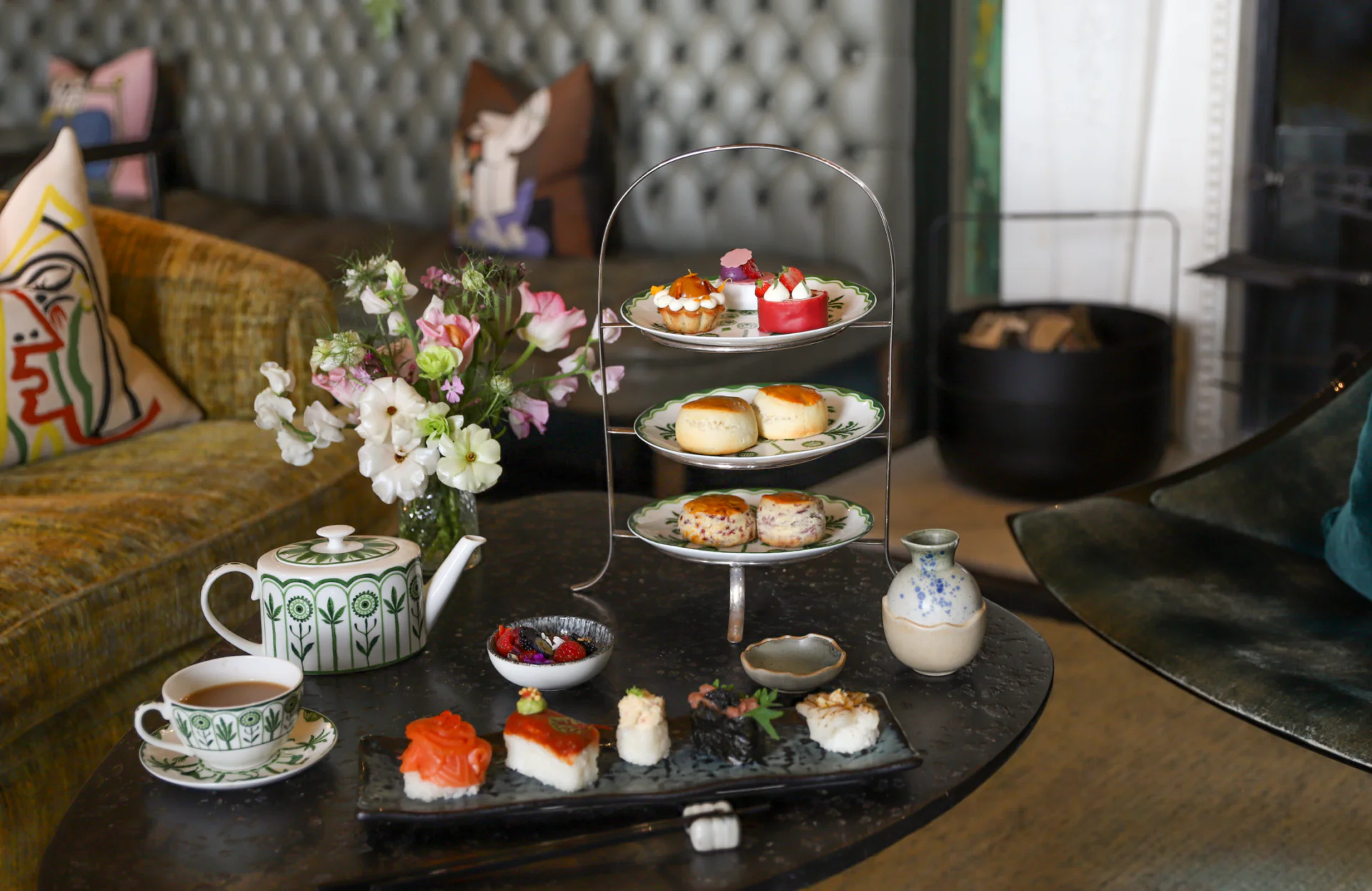 Sushi afternoon tea